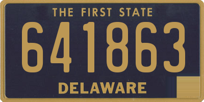 DE license plate 641863