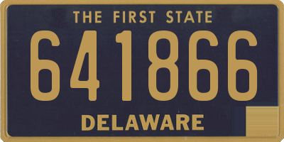 DE license plate 641866