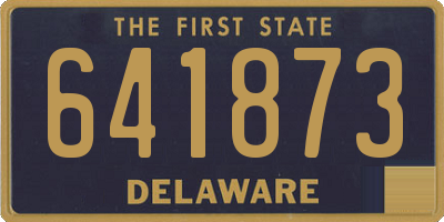DE license plate 641873