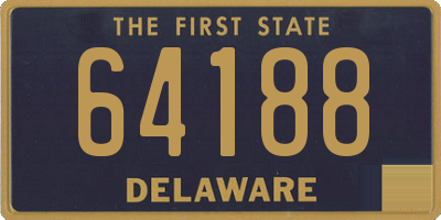 DE license plate 64188