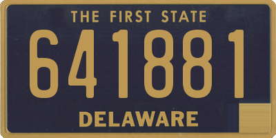 DE license plate 641881