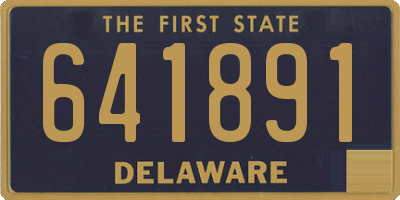 DE license plate 641891