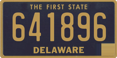DE license plate 641896