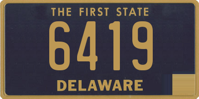 DE license plate 6419