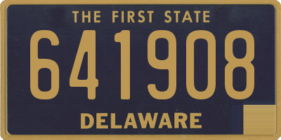 DE license plate 641908