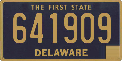 DE license plate 641909