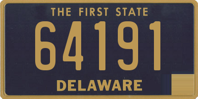 DE license plate 64191