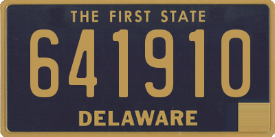 DE license plate 641910