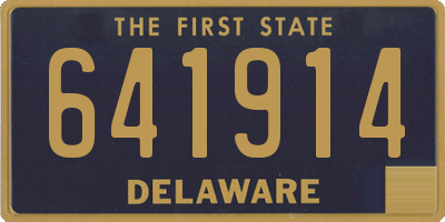 DE license plate 641914