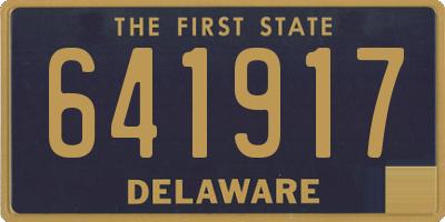 DE license plate 641917