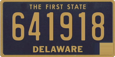 DE license plate 641918
