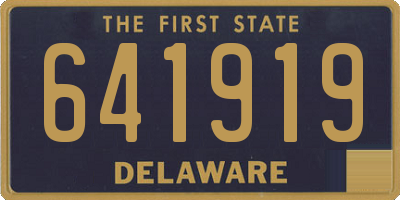 DE license plate 641919