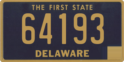DE license plate 64193