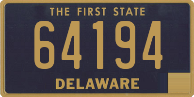 DE license plate 64194