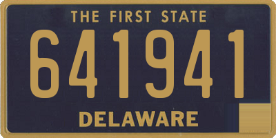 DE license plate 641941