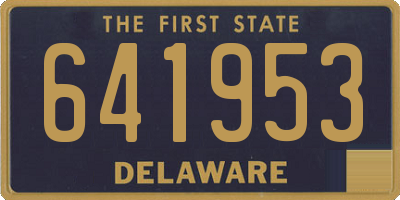 DE license plate 641953