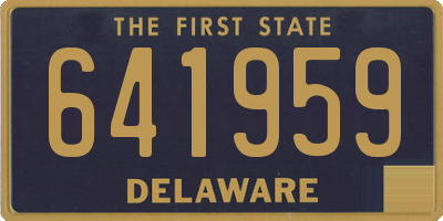 DE license plate 641959