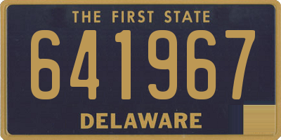 DE license plate 641967