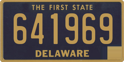 DE license plate 641969