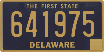 DE license plate 641975