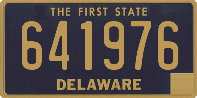 DE license plate 641976