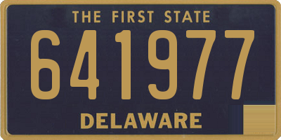DE license plate 641977