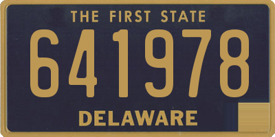 DE license plate 641978