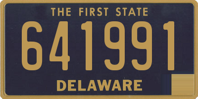 DE license plate 641991