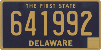 DE license plate 641992