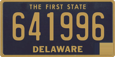 DE license plate 641996
