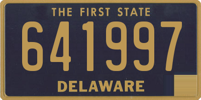 DE license plate 641997