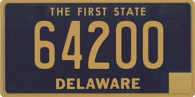 DE license plate 64200
