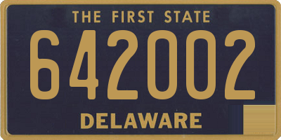 DE license plate 642002