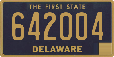 DE license plate 642004