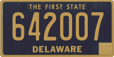 DE license plate 642007