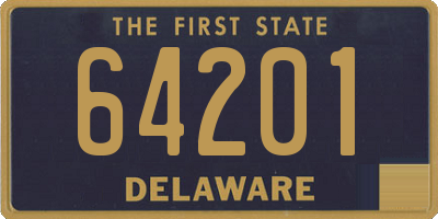 DE license plate 64201