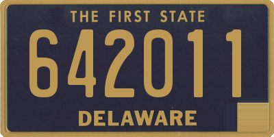 DE license plate 642011