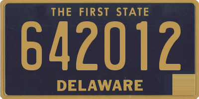 DE license plate 642012