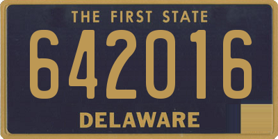 DE license plate 642016