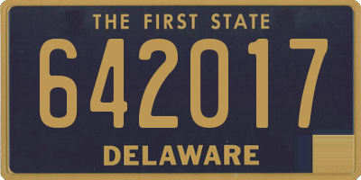 DE license plate 642017
