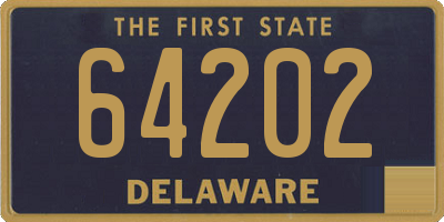 DE license plate 64202