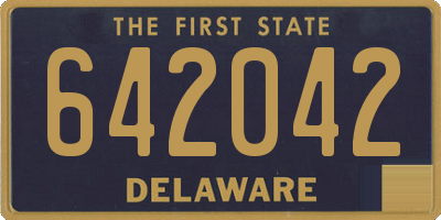 DE license plate 642042