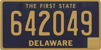 DE license plate 642049