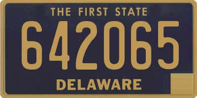DE license plate 642065