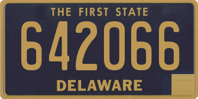 DE license plate 642066