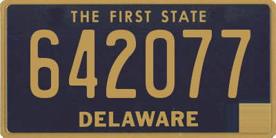 DE license plate 642077