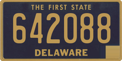 DE license plate 642088