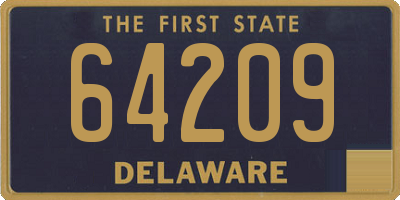 DE license plate 64209