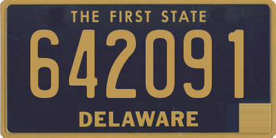 DE license plate 642091