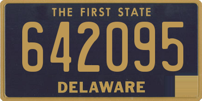 DE license plate 642095